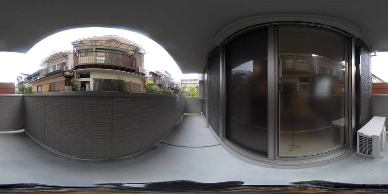 パノラマ画像バルコニー