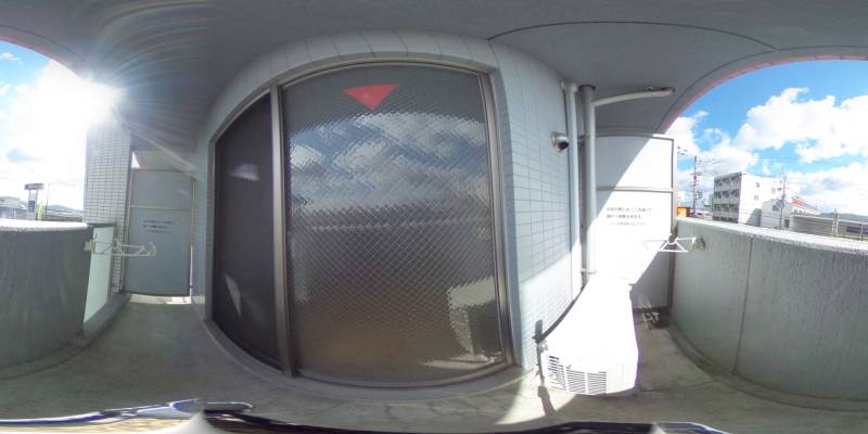 パノラマ画像バルコニー