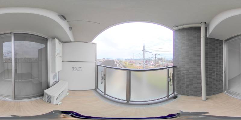 パノラマ画像バルコニー