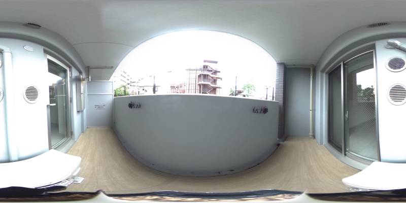 パノラマ画像バルコニー