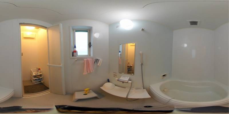 パノラマ画像バスルーム