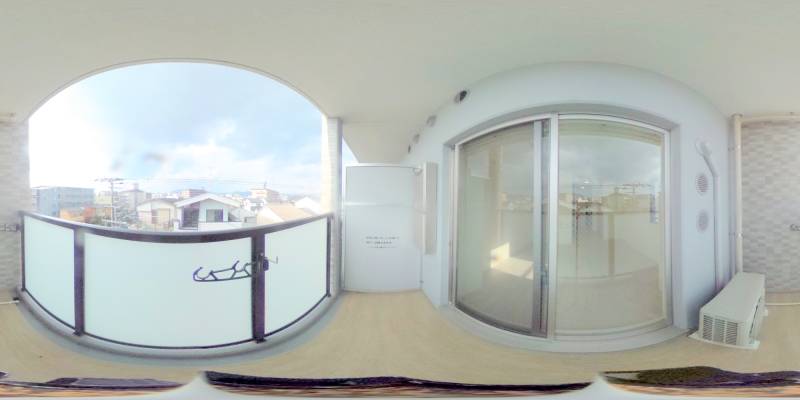 パノラマ画像バルコニー