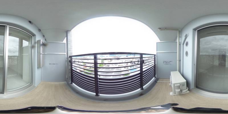 パノラマ画像バルコニー