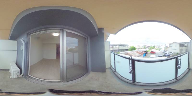 パノラマ画像バルコニー