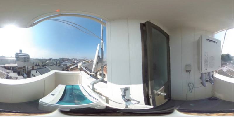 パノラマ画像バルコニー