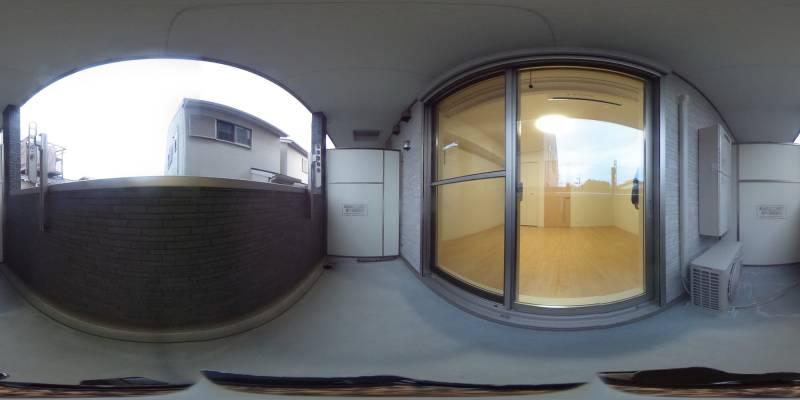 パノラマ画像バルコニー