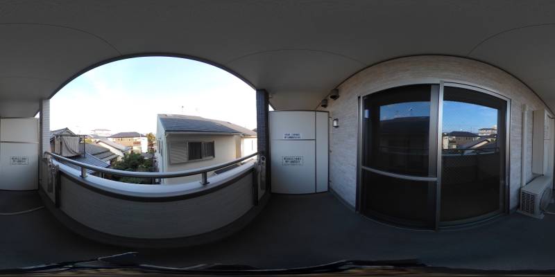 パノラマ画像バルコニー