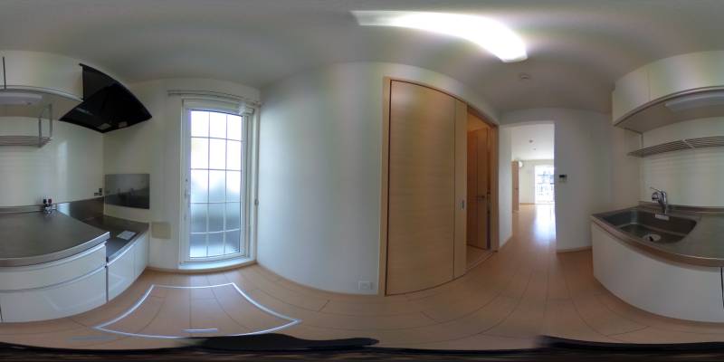 パノラマ画像キッチン