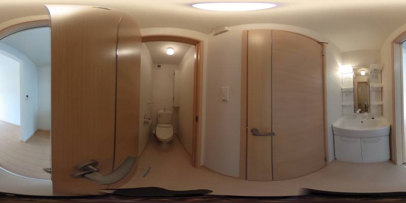 パノラマ画像洗面所