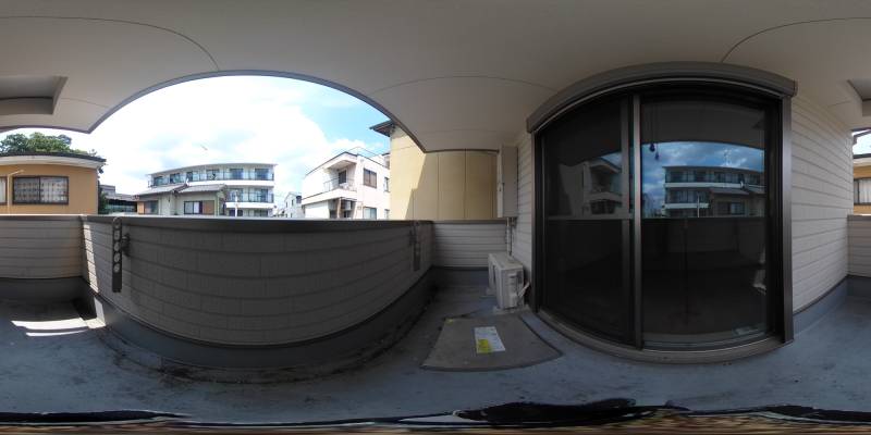 パノラマ画像バルコニー