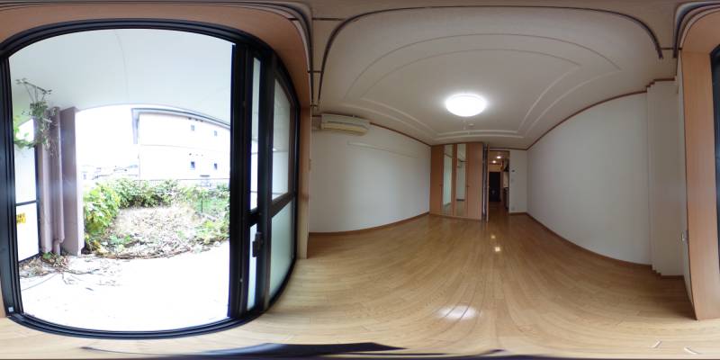 パノラマ画像庭