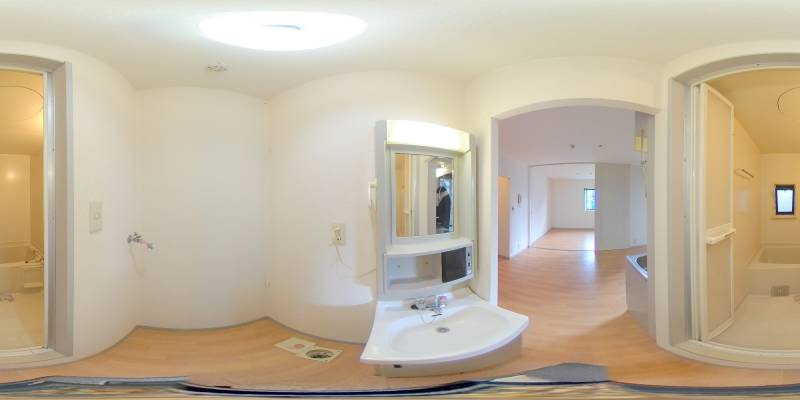 パノラマ画像洗面所