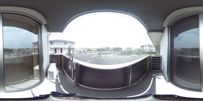 パノラマ画像バルコニー