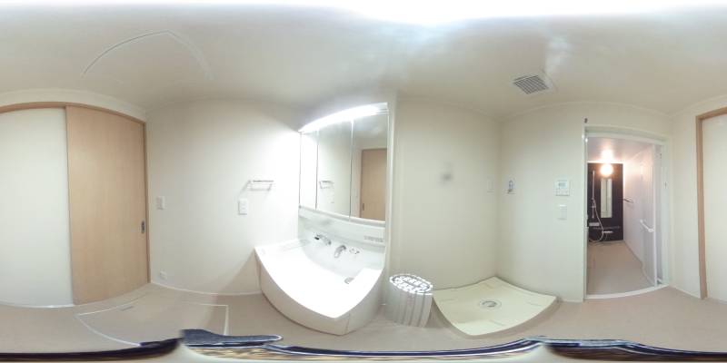 パノラマ画像洗面所