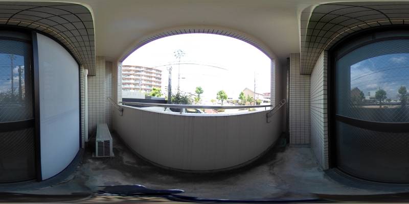 パノラマ画像バルコニー