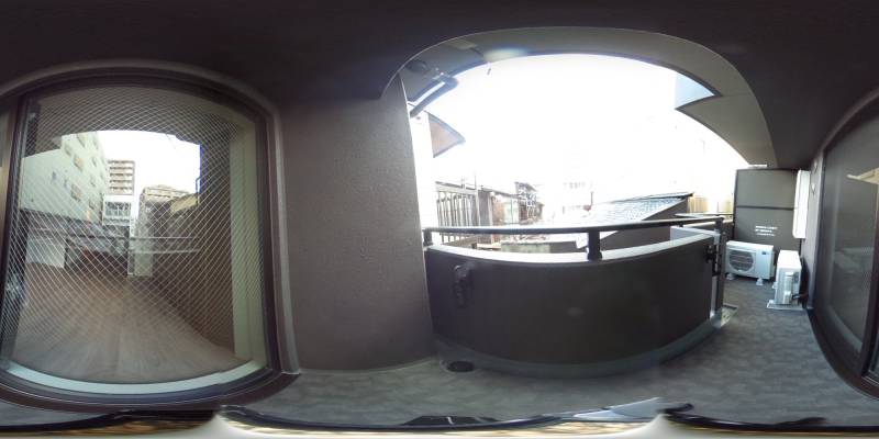 パノラマ画像バルコニー