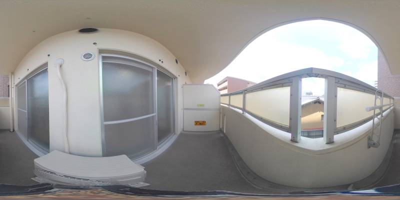 パノラマ画像バルコニー