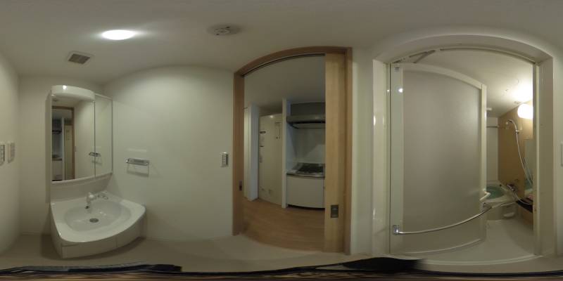 パノラマ画像洗面所