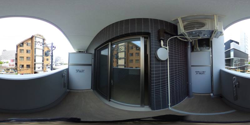 パノラマ画像バルコニー