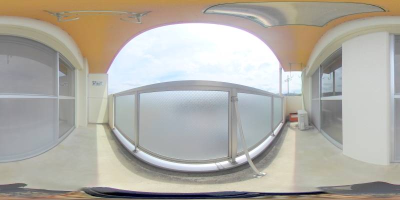 パノラマ画像バルコニー