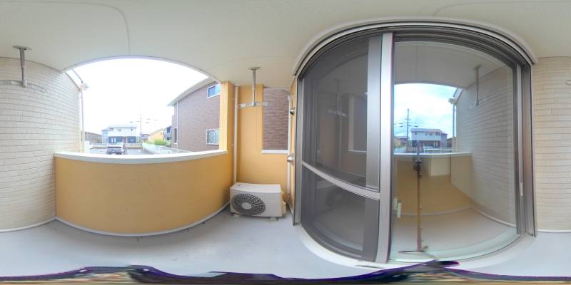パノラマ画像バルコニー