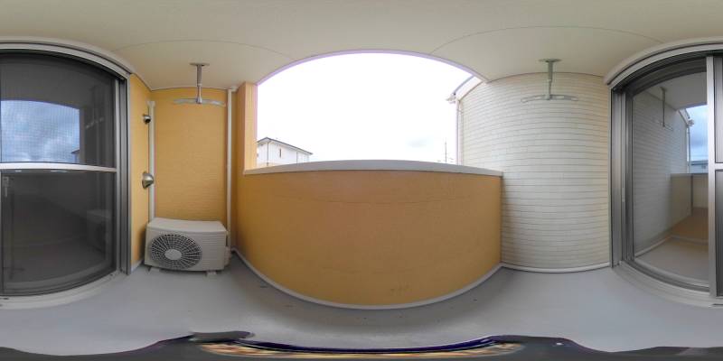 パノラマ画像バルコニー