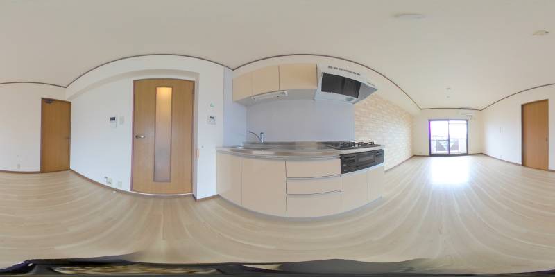 パノラマ画像キッチン