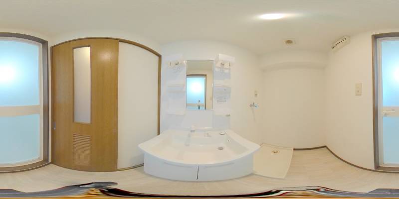 パノラマ画像洗面所