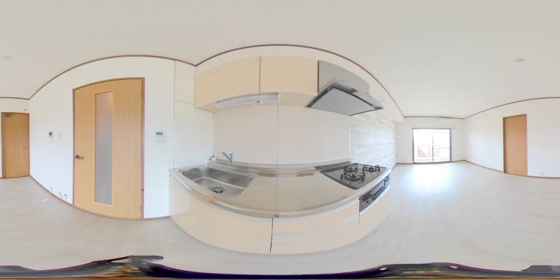 パノラマ画像キッチン