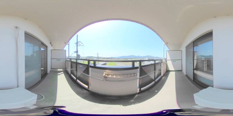 パノラマ画像バルコニー