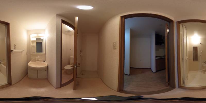 パノラマ画像バスルーム