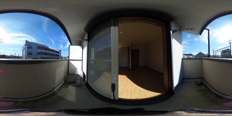 パノラマ画像バルコニー