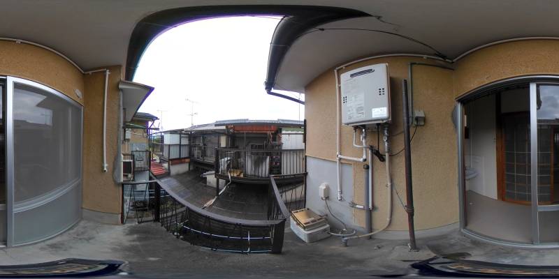 パノラマ画像バルコニー