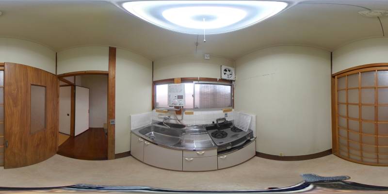 パノラマ画像キッチン