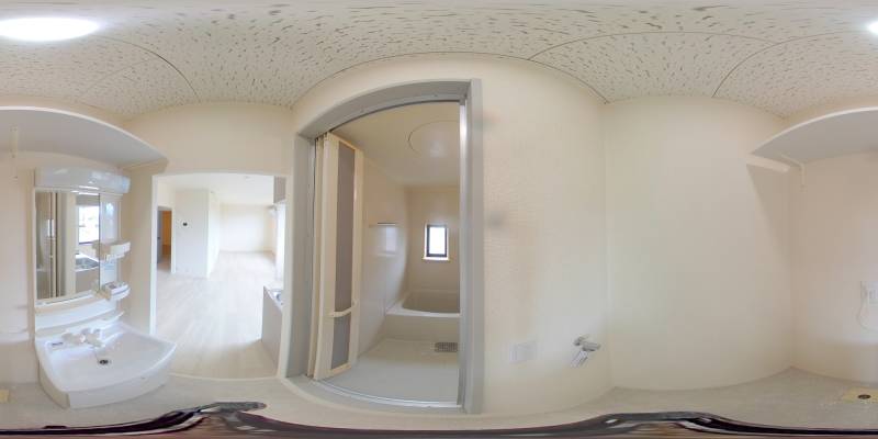 パノラマ画像洗面所