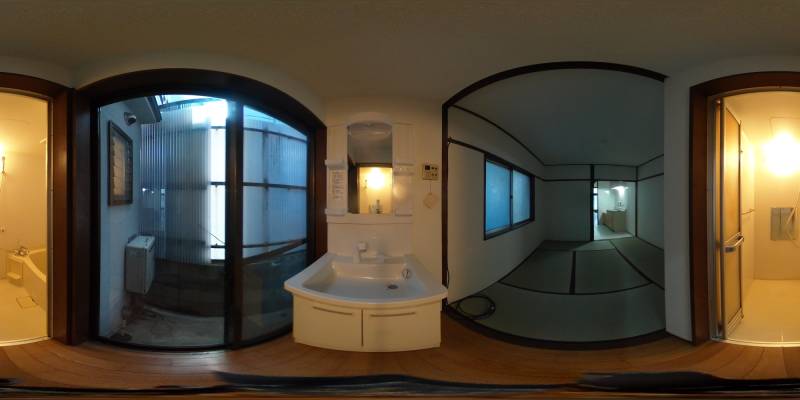 パノラマ画像洗面所