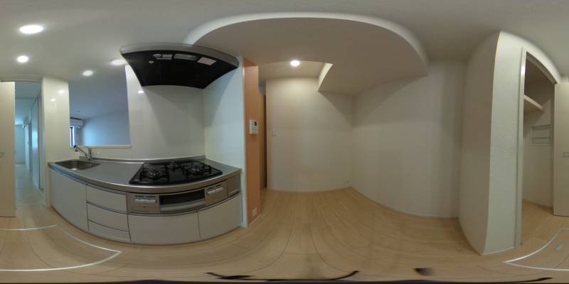 パノラマ画像キッチン