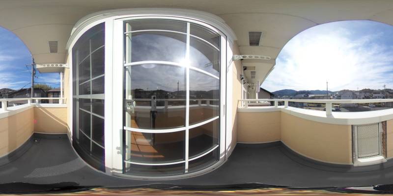 パノラマ画像バルコニー