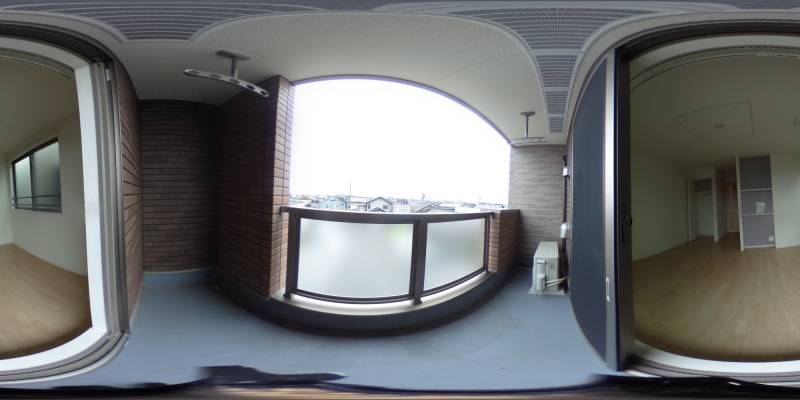 パノラマ画像バルコニー