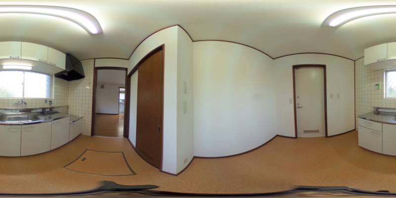 パノラマ画像キッチン