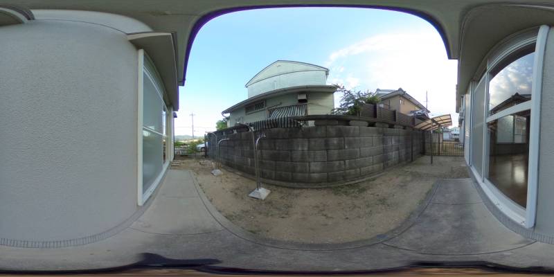 パノラマ画像庭