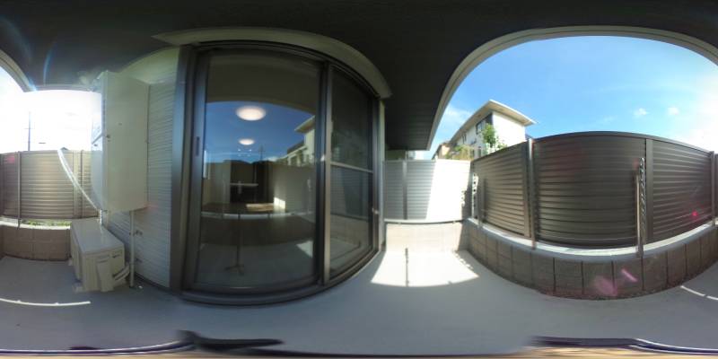 パノラマ画像バルコニー