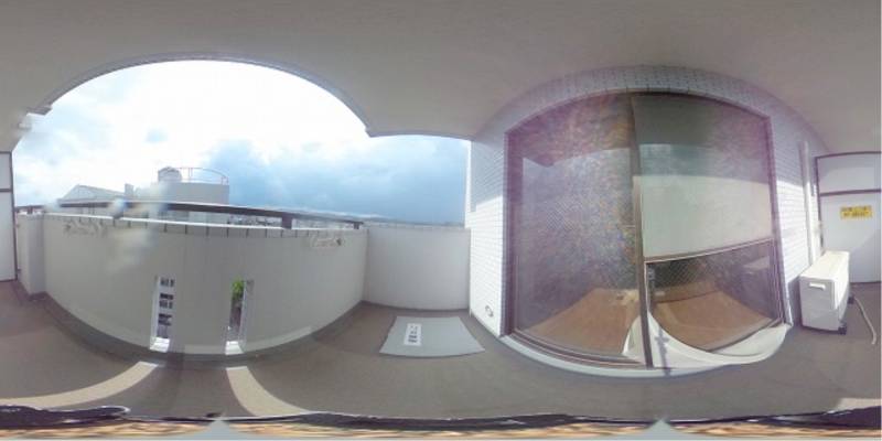 パノラマ画像バルコニー