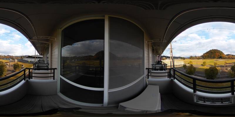 パノラマ画像バルコニー