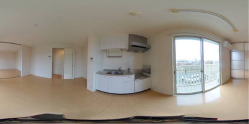 パノラマ画像キッチン