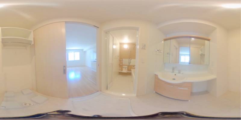 パノラマ画像洗面所