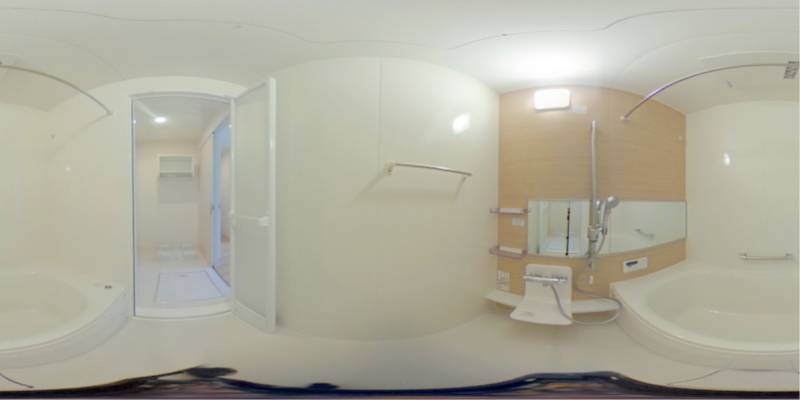 パノラマ画像バスルーム