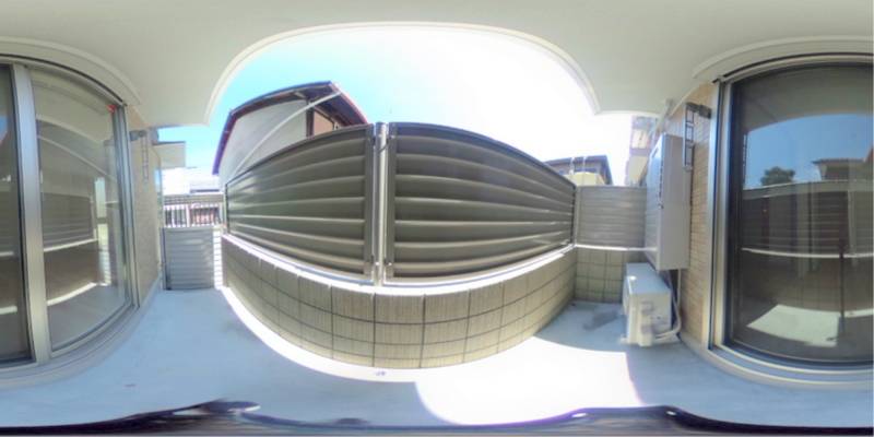 パノラマ画像バルコニー