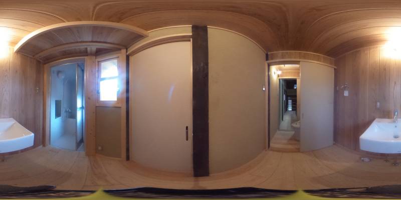 パノラマ画像洗面所