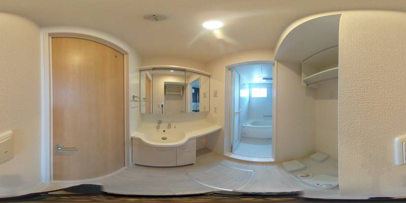 パノラマ画像洗面所